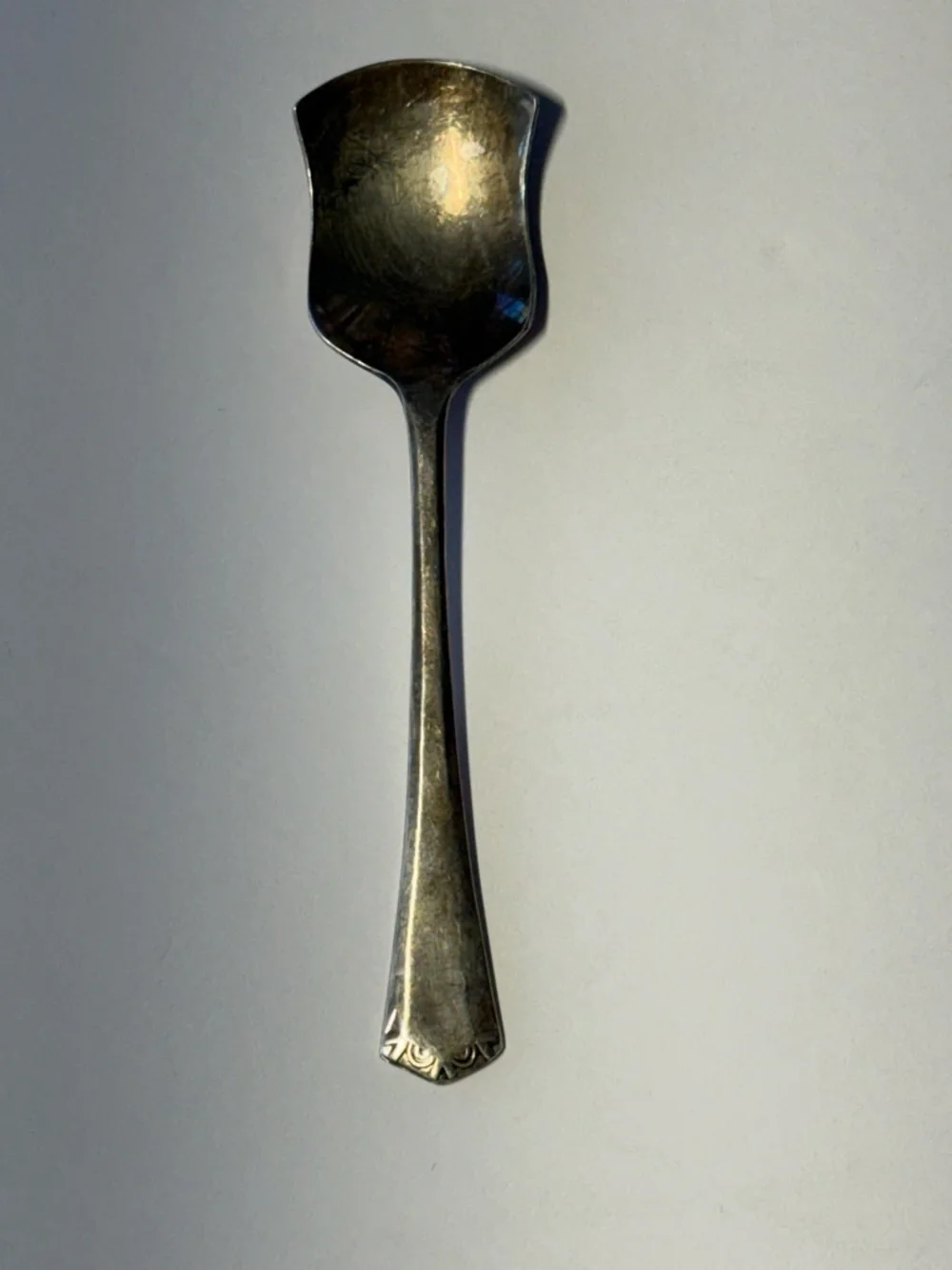 Vintage Silver-Tone Kitchen Scissors and Teaspoons Set - Silver